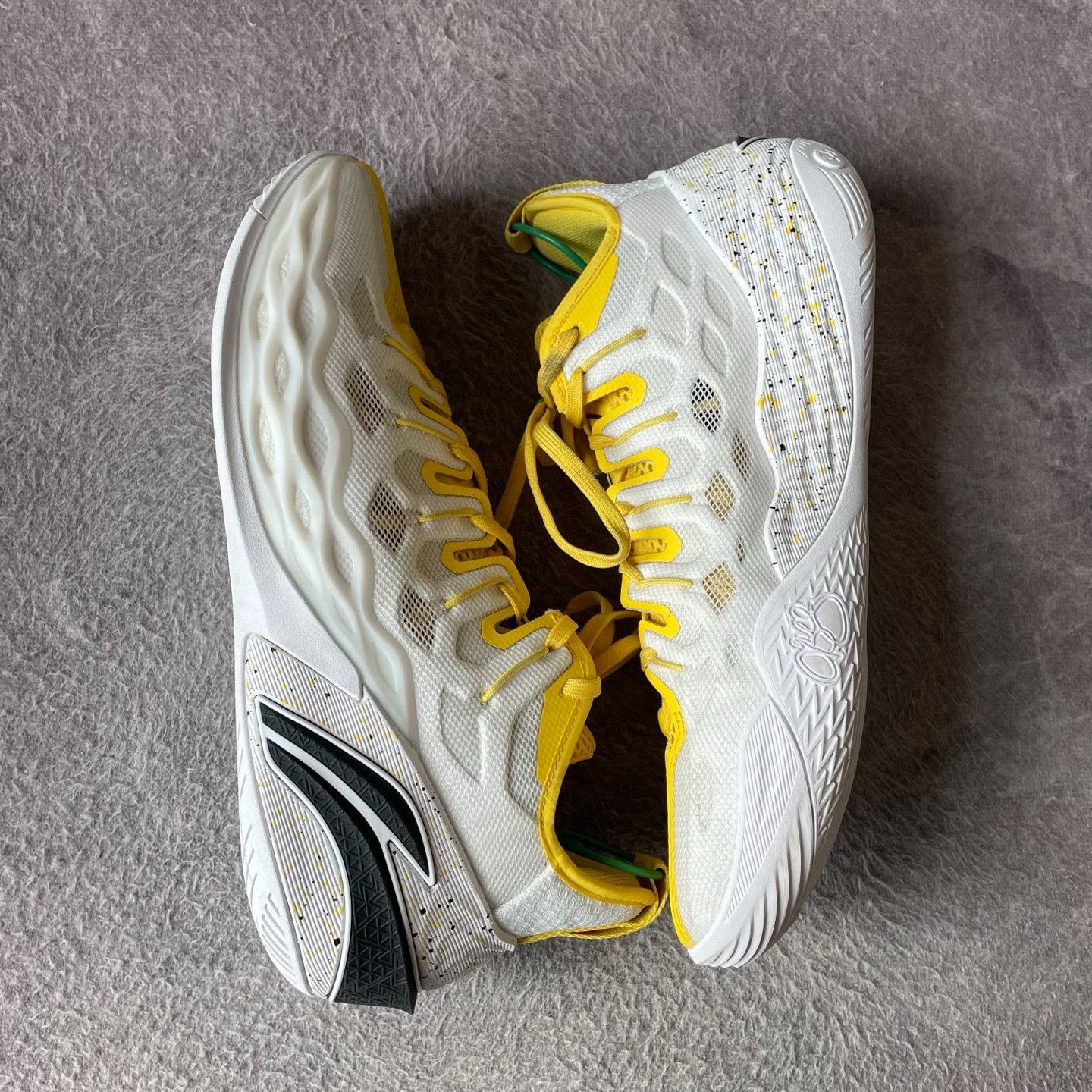 Li-Ning Li-Ning Yellow Lowtop Sneakers 46 Men Size US 12 / EU 45 - 7 Thumbnail