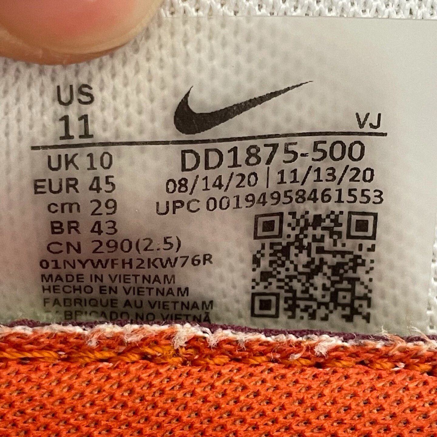 Nike Nike Purple Lowtop Sneakers 45 Men Size US 11.5 / EU 44-45 - 6 Thumbnail