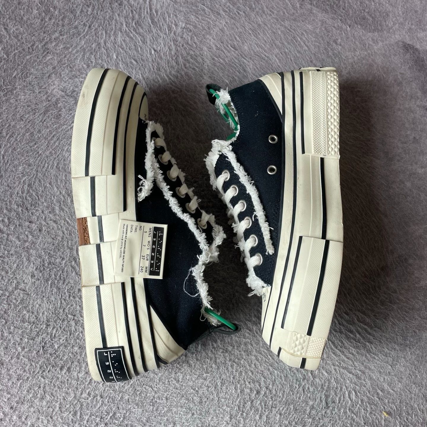 Other Black Lowtop Sneakers 37 Women Size US 6.5 / IT 36.5 - 6 Thumbnail