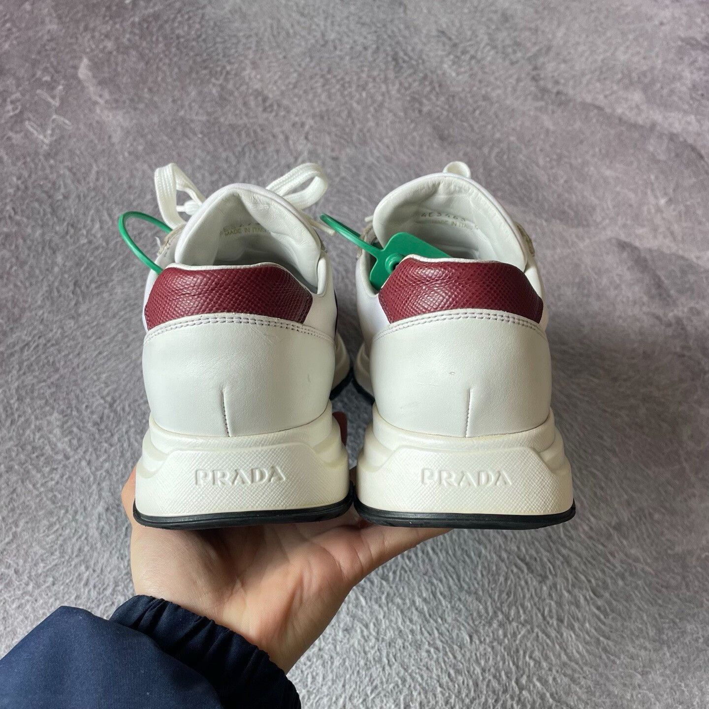 Prada Prada Red Lowtop Sneakers L Men Size US 10 / EU 43 - 3 Thumbnail
