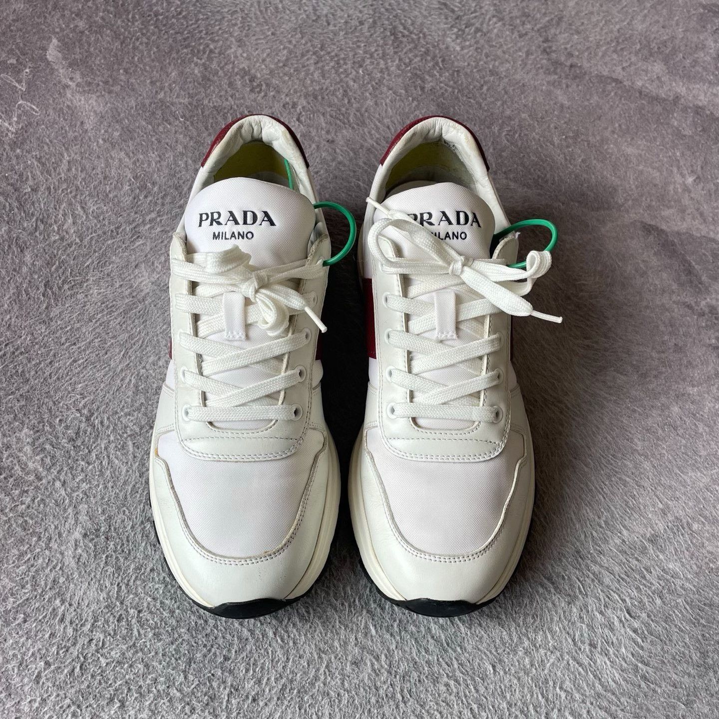 Prada Prada Red Lowtop Sneakers L Men Size US 10 / EU 43 - 2 Thumbnail