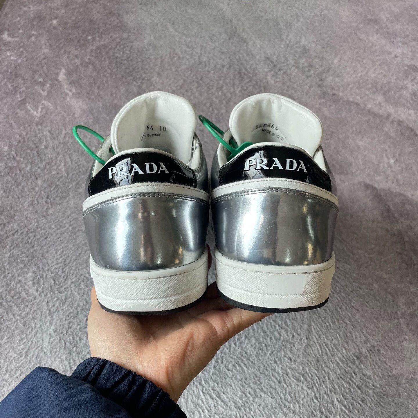 Prada Prada Down White Lowtop Sneakers 36 Men Size US 5 / EU 37 - 3 Thumbnail