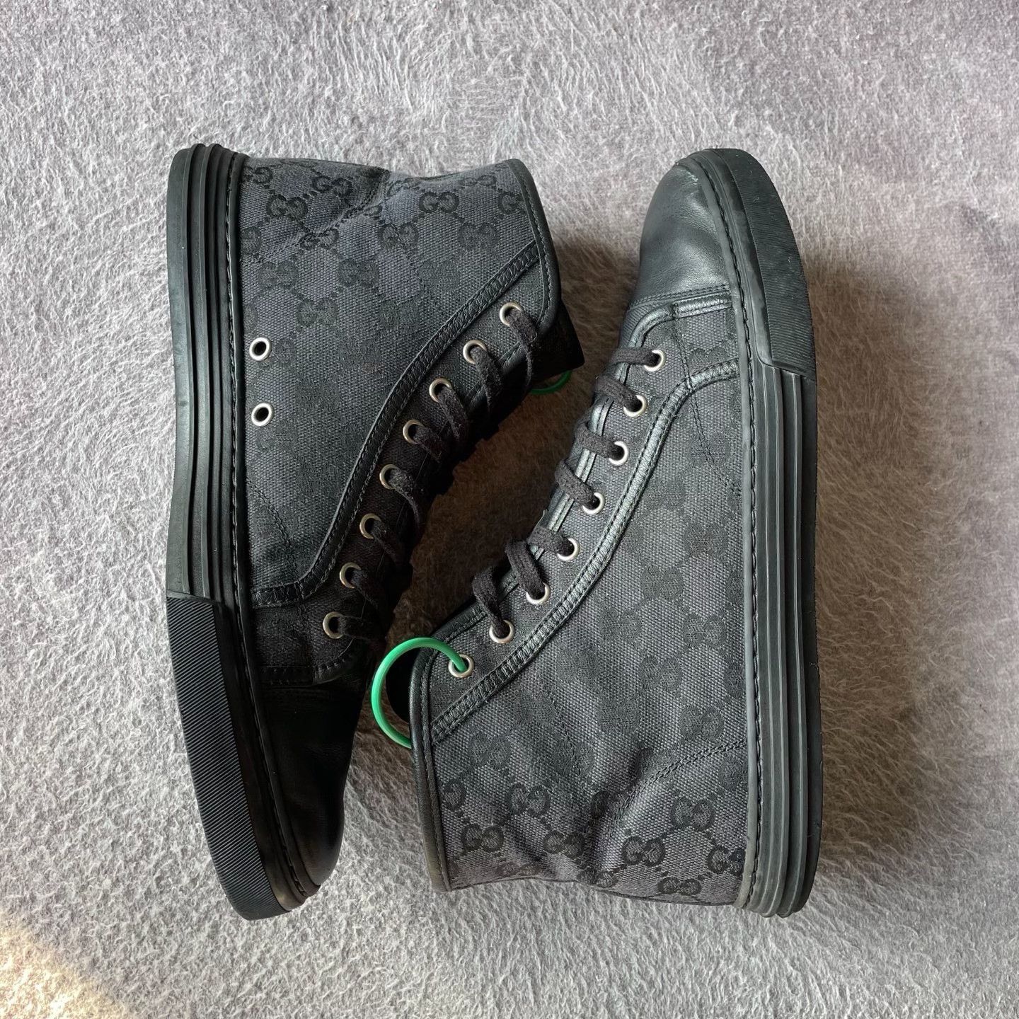 Gucci Gucci Black Hitop Sneakers 42 Men Size US 9 / EU 42 - 7 Thumbnail