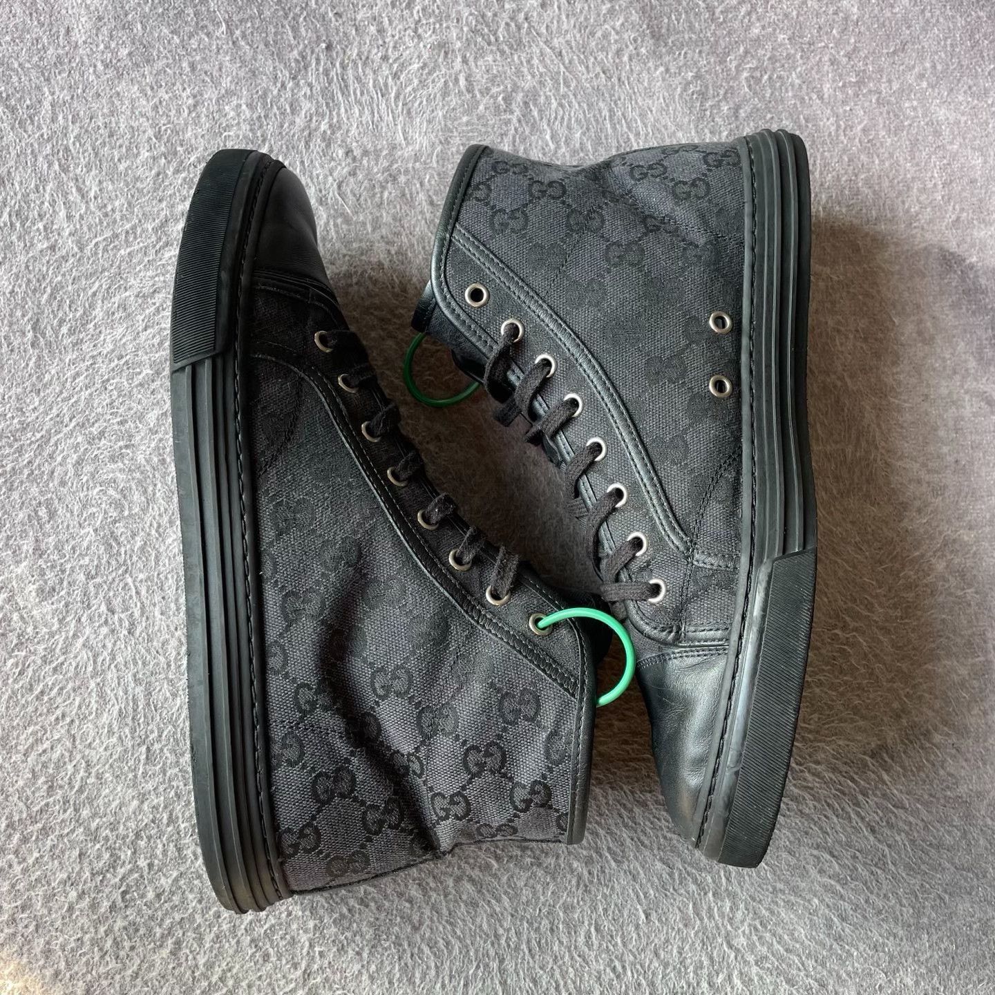 Gucci Gucci Black Hitop Sneakers 42 Men Size US 9 / EU 42 - 6 Thumbnail