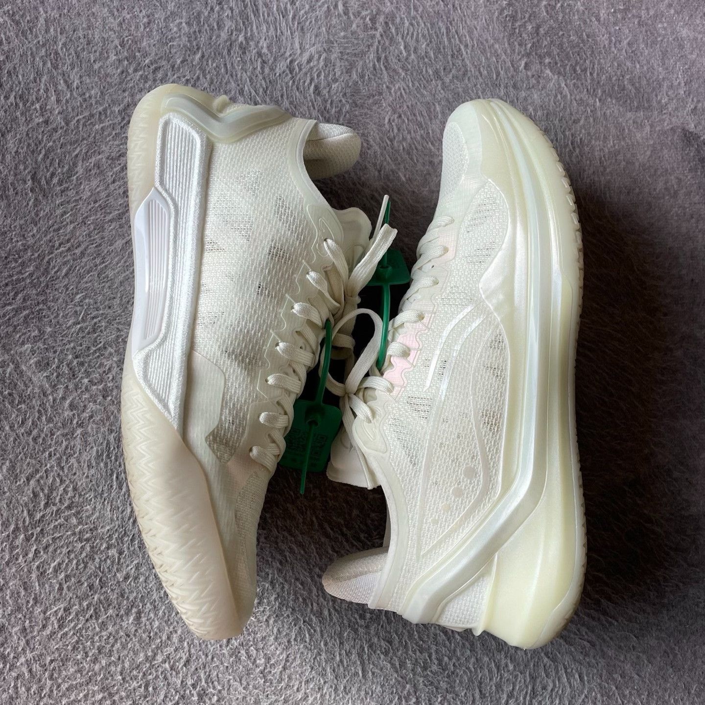 Li-Ning Li-Ning White Lowtop Sneakers 43.5 Men Size US 10.5 / EU 43-44 - 8 Thumbnail