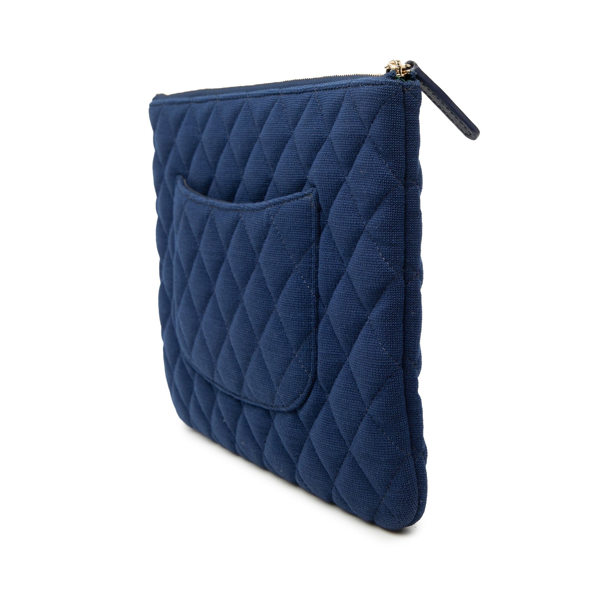 Chanel Medium Quilted Jersey O Case Clutch Size ONE SIZE - 2 Thumbnail