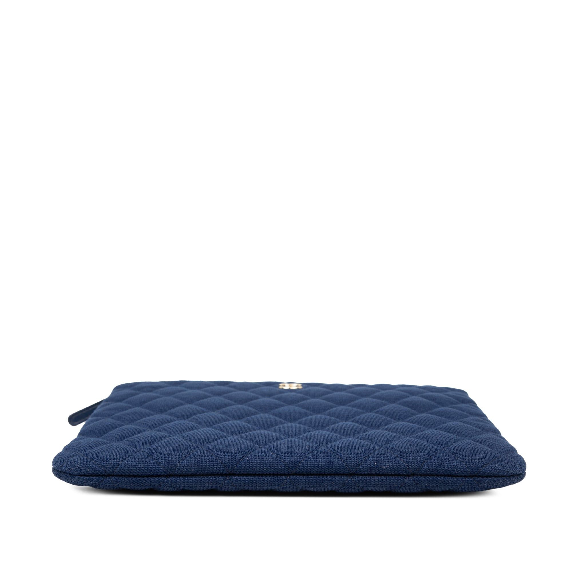 Chanel Medium Quilted Jersey O Case Clutch Size ONE SIZE - 3 Thumbnail