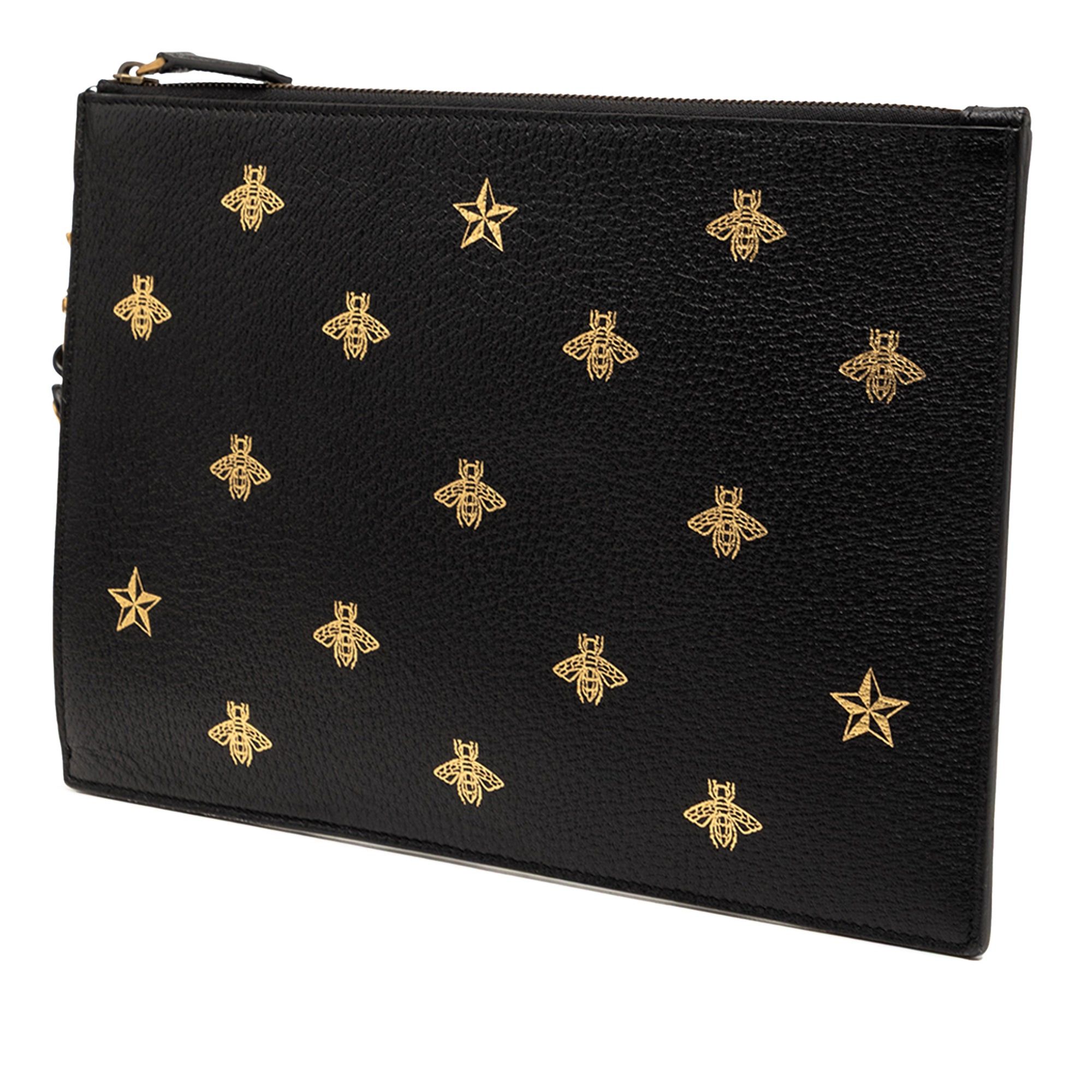 Gucci Leather Bee Star Clutch Size ONE SIZE - 2 Thumbnail