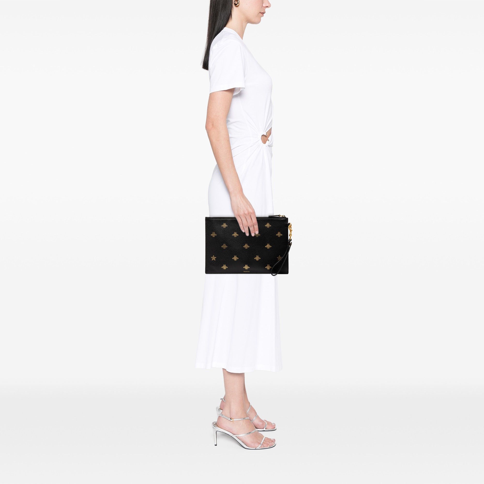 Gucci Leather Bee Star Clutch Size ONE SIZE - 8 Thumbnail