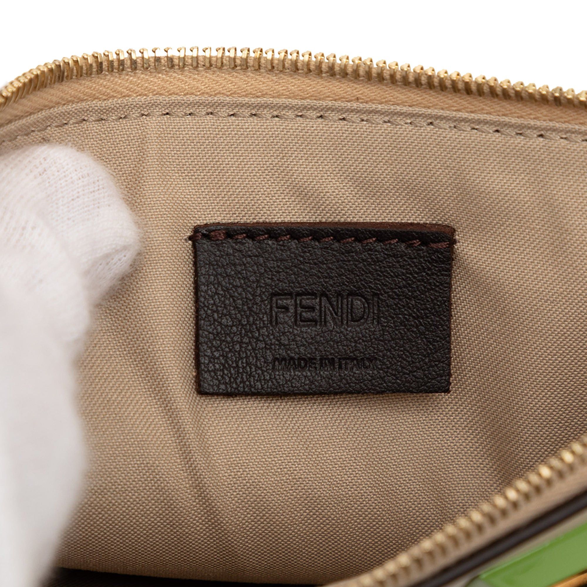 Fendi Studded Leather Slim Wristlet Clutch Size ONE SIZE - 5 Thumbnail