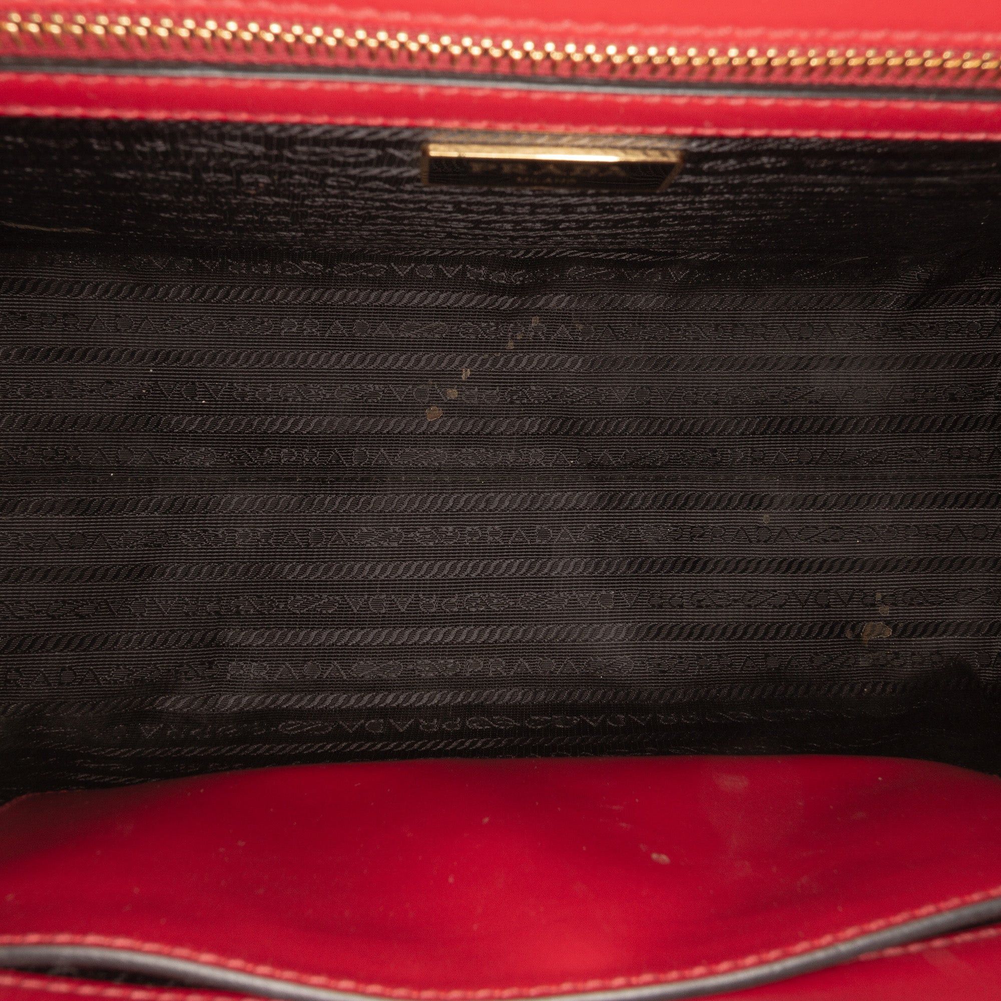 Prada Soft Calf Trimmed Saffiano Lux Satchel Size ONE SIZE - 4 Thumbnail