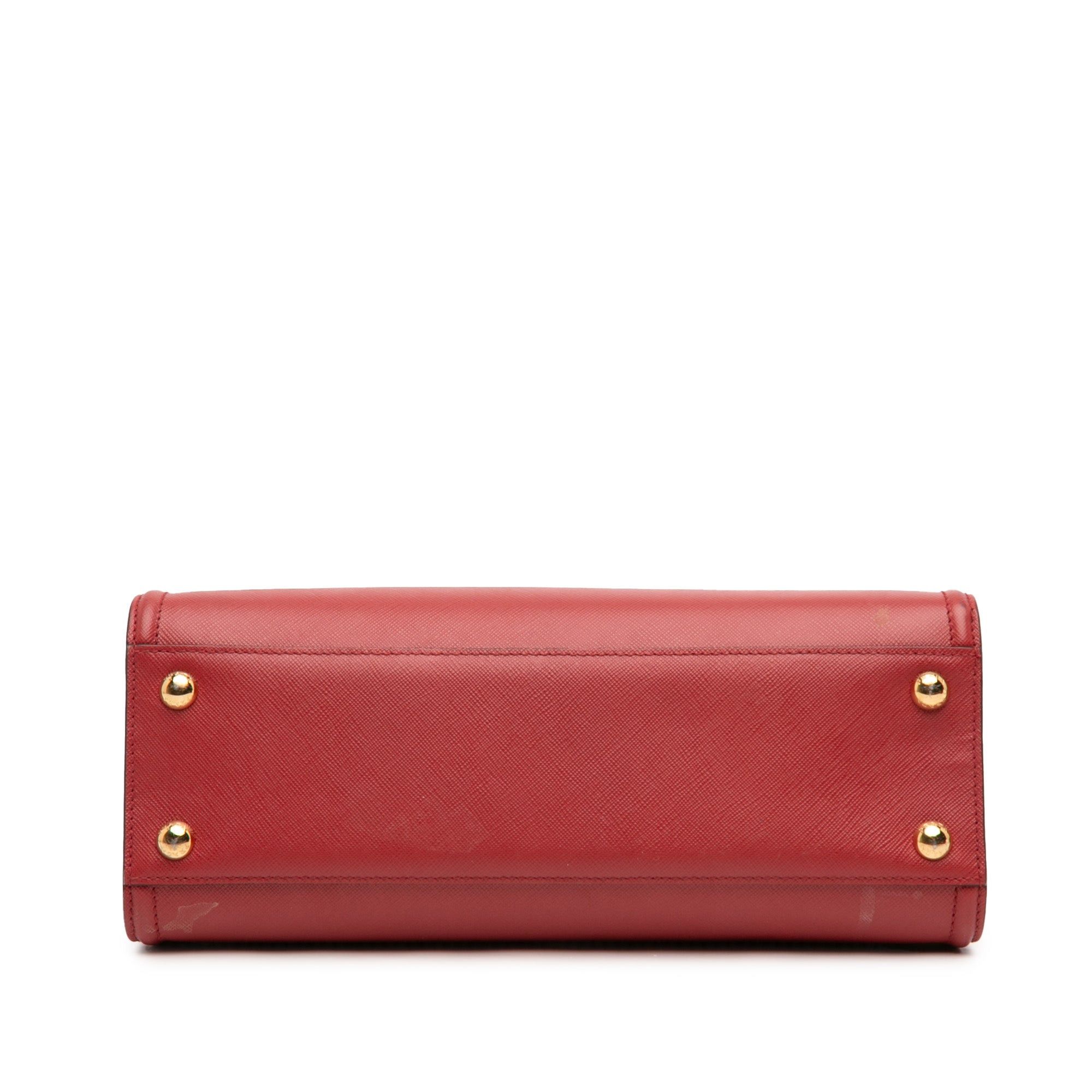 Prada Soft Calf Trimmed Saffiano Lux Satchel Size ONE SIZE - 3 Thumbnail