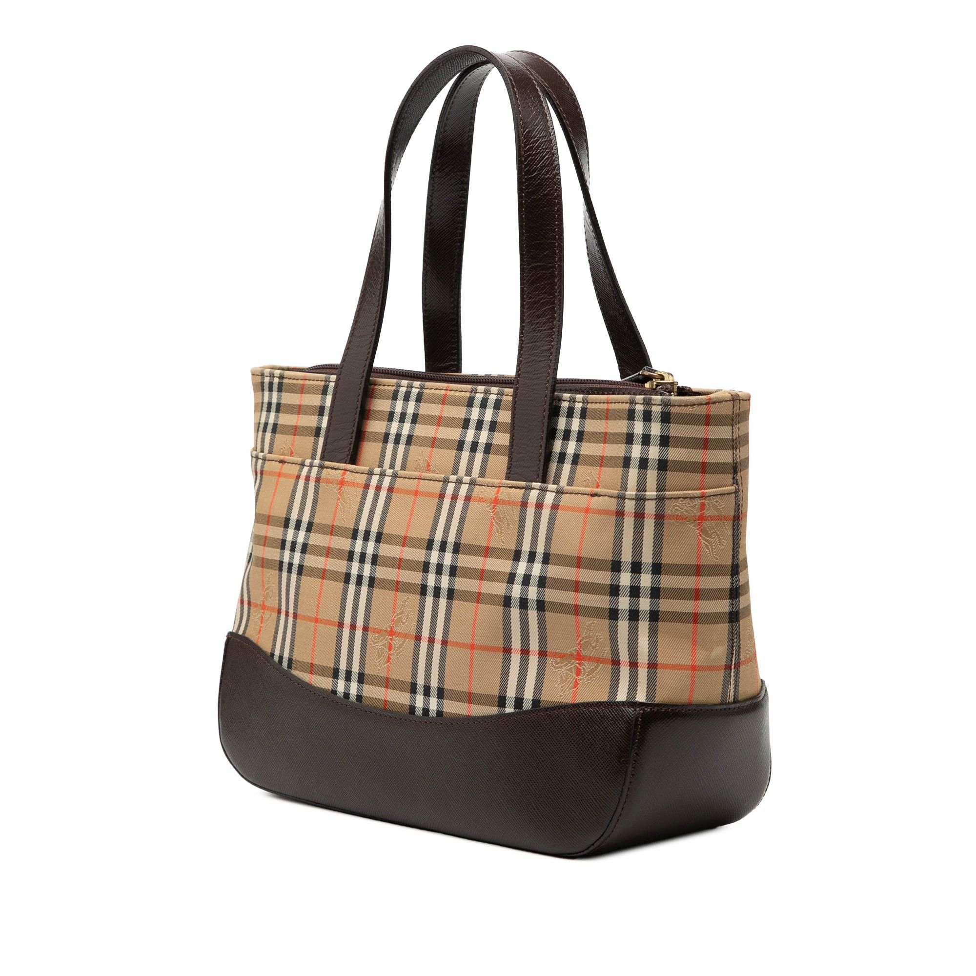 Burberry Haymarket Check Canvas Tote Size ONE SIZE - 2 Thumbnail