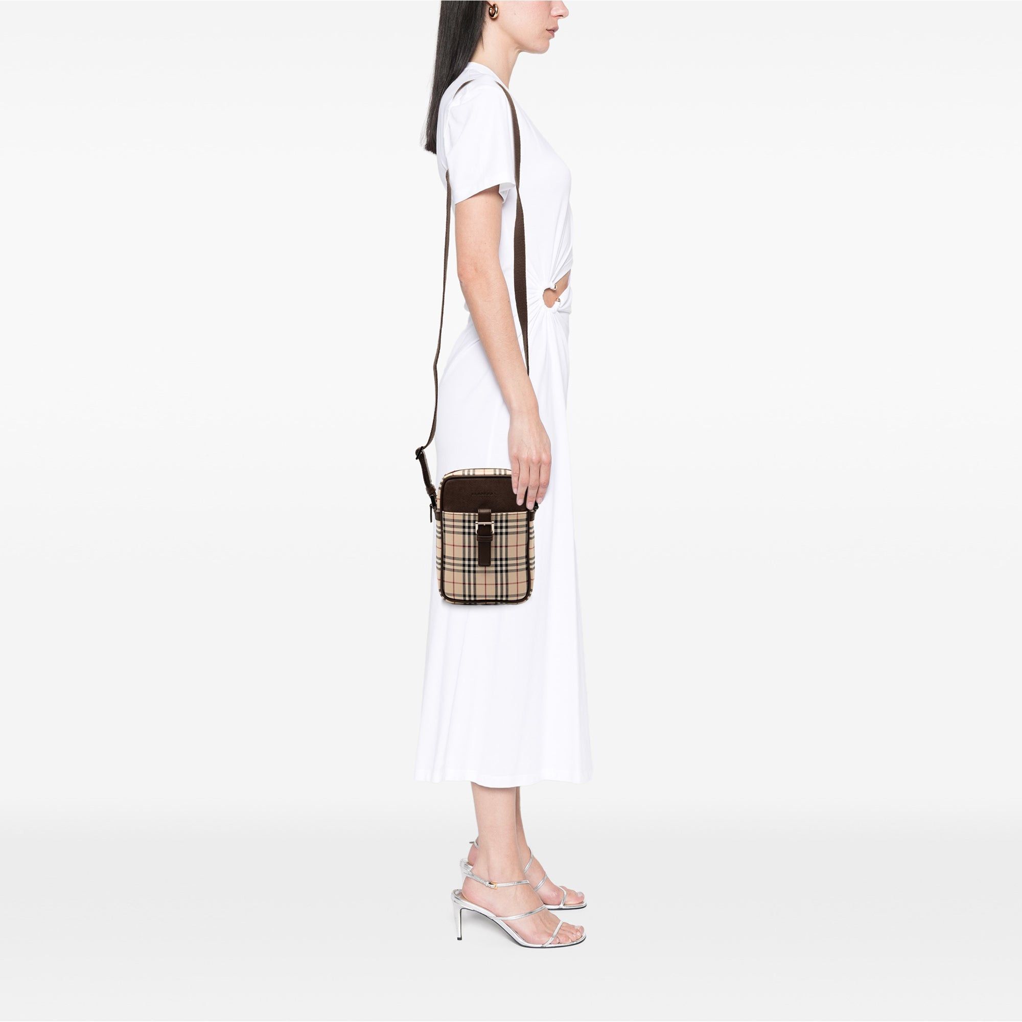 Burberry House Check Canvas Crossbody Size ONE SIZE - 7 Thumbnail