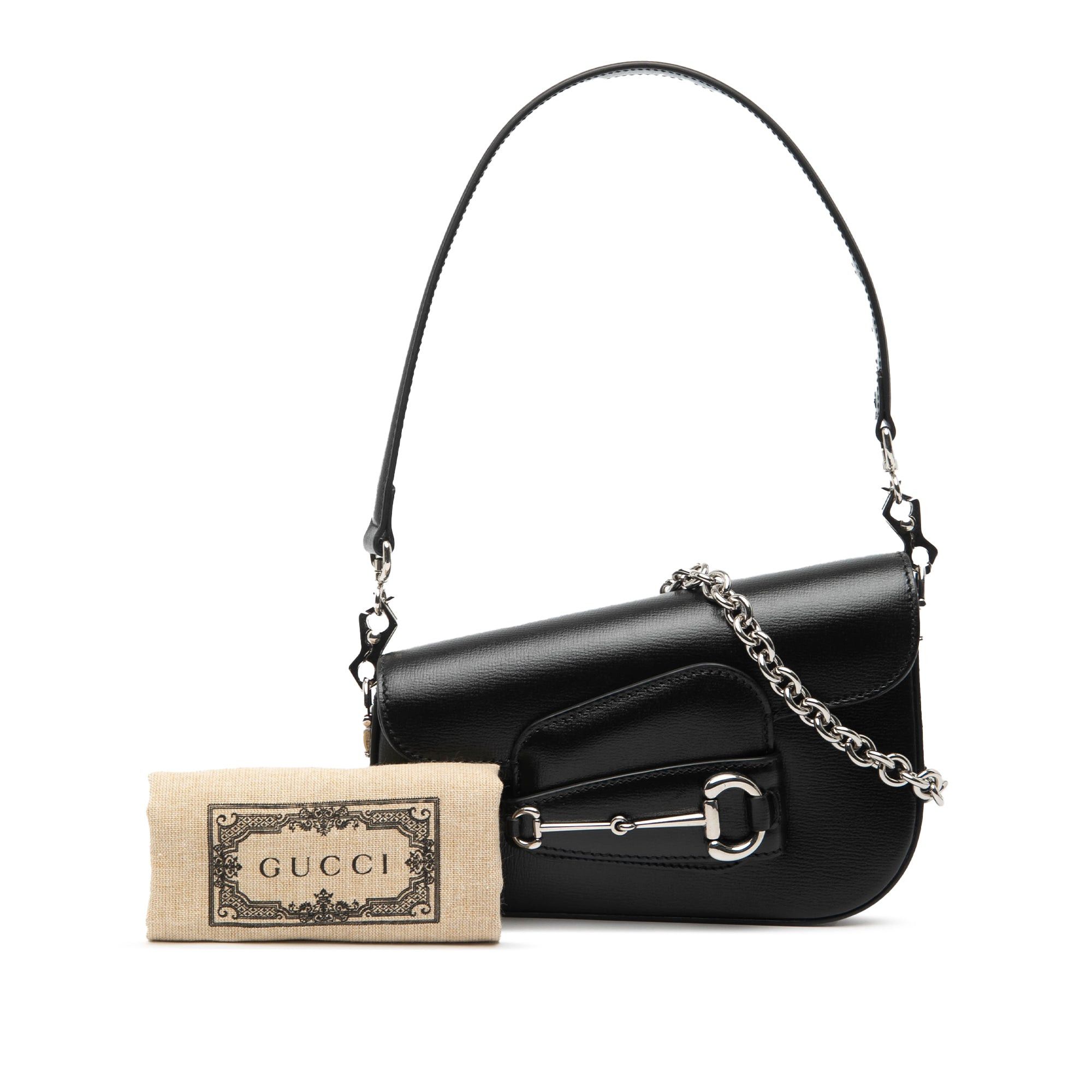Gucci Mini Leather Asymmetric Horsebit 1955 Satchel Size ONE SIZE - 8 Thumbnail
