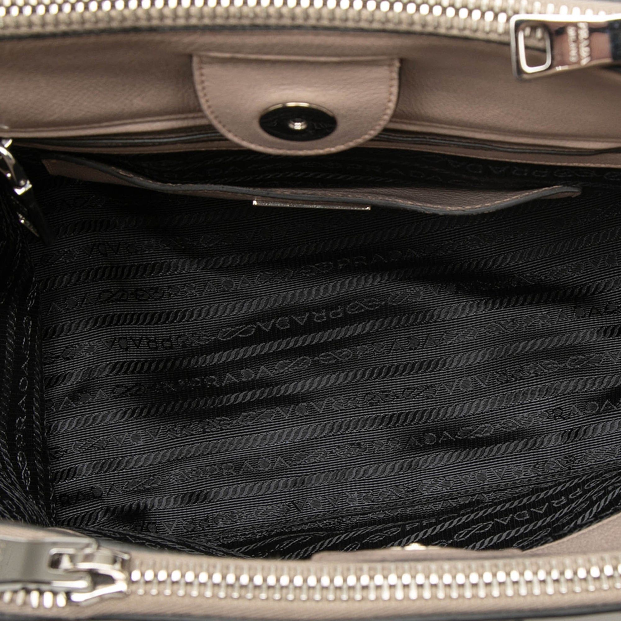 Prada Glace Calf Studded Twin Pocket Satchel Size ONE SIZE - 4 Thumbnail