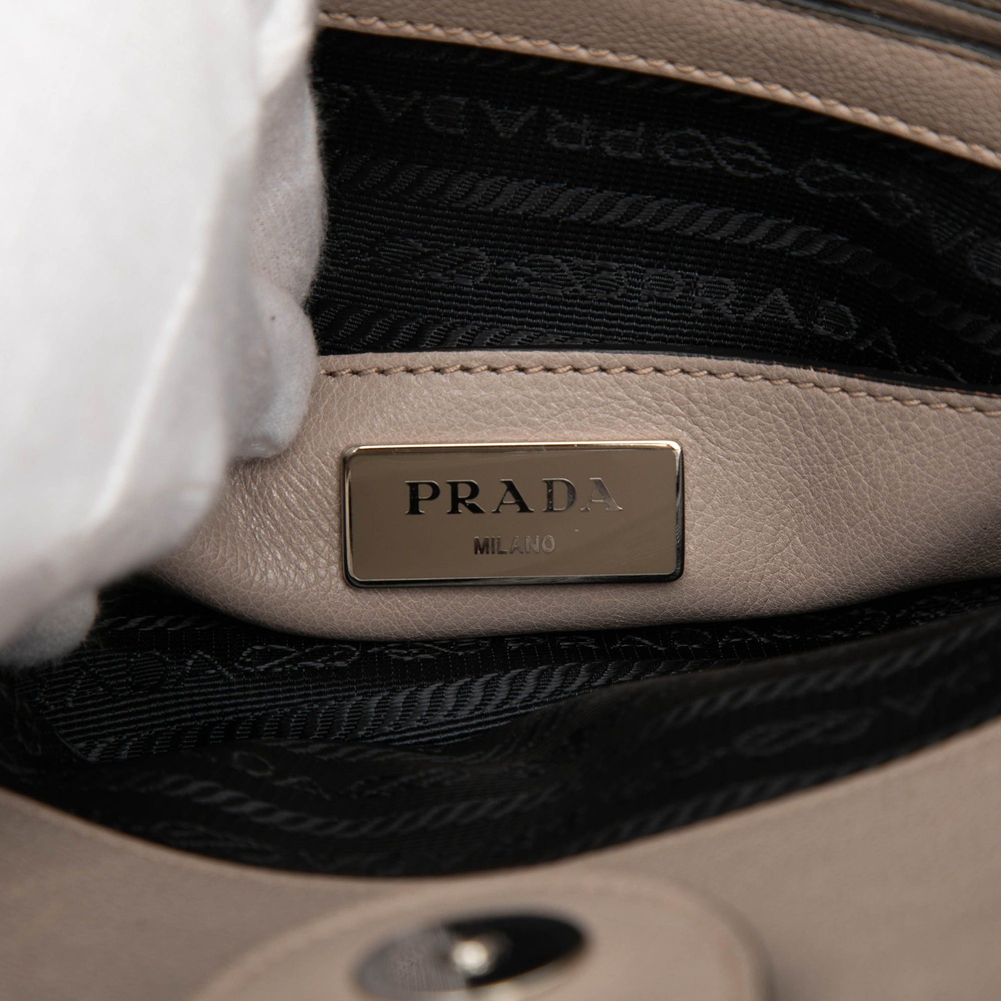 Prada Glace Calf Studded Twin Pocket Satchel Size ONE SIZE - 5 Thumbnail
