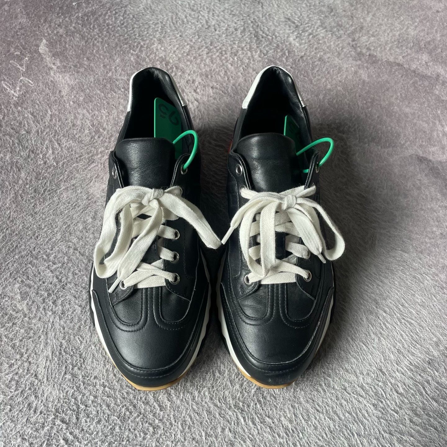 Hermes Hermes Leather Black Lowtop Sneakers 41 Men Size US 8.5 / EU 41-42 - 2 Thumbnail