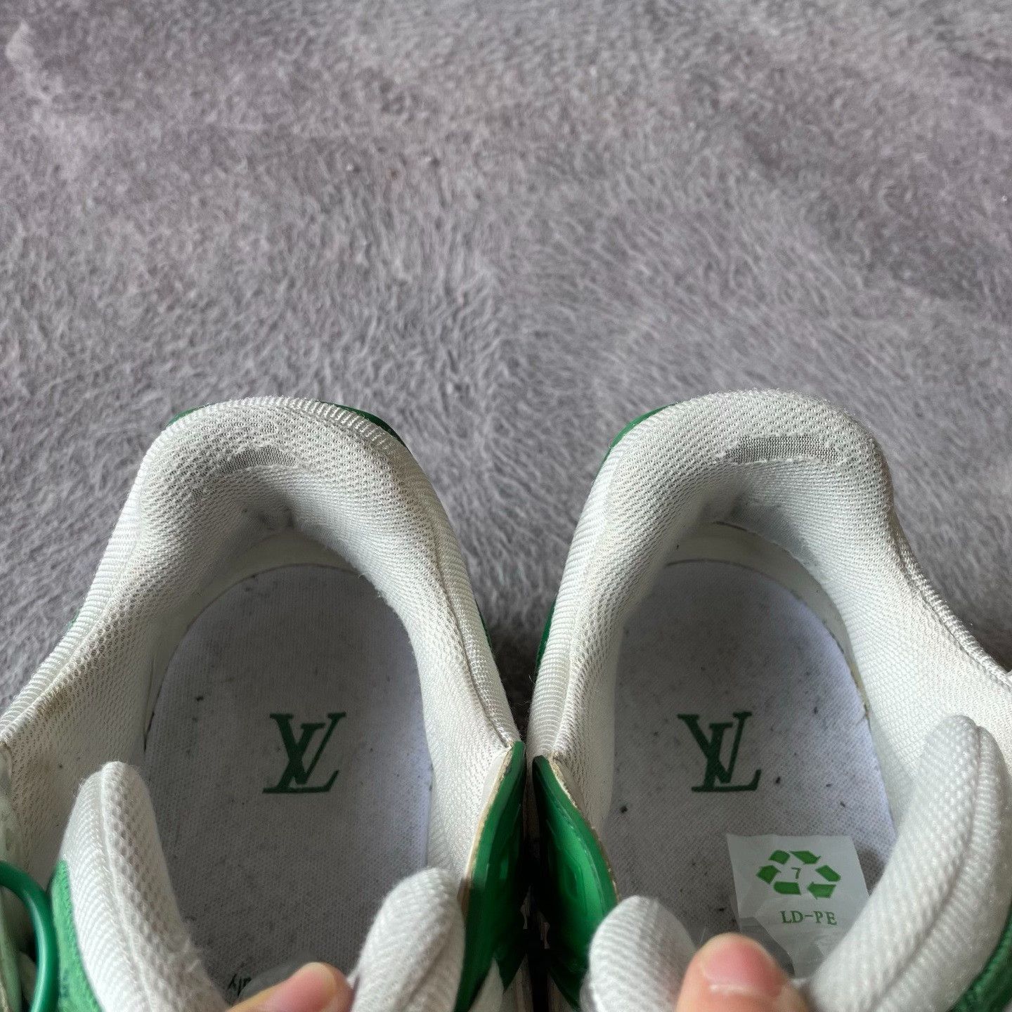 Louis Vuitton Louis Vuitton Training Denim Green Lowtop Sneakers 42 Men Size US 9 / EU 42 - 8 Thumbnail