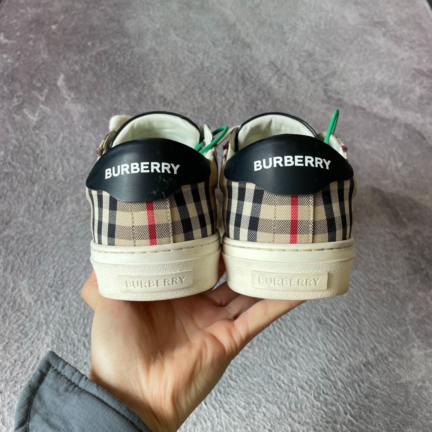 Burberry Burberry Plaid Beige Lowtop Sneakers 46 Men Size US 12 / EU 45 - 3 Thumbnail