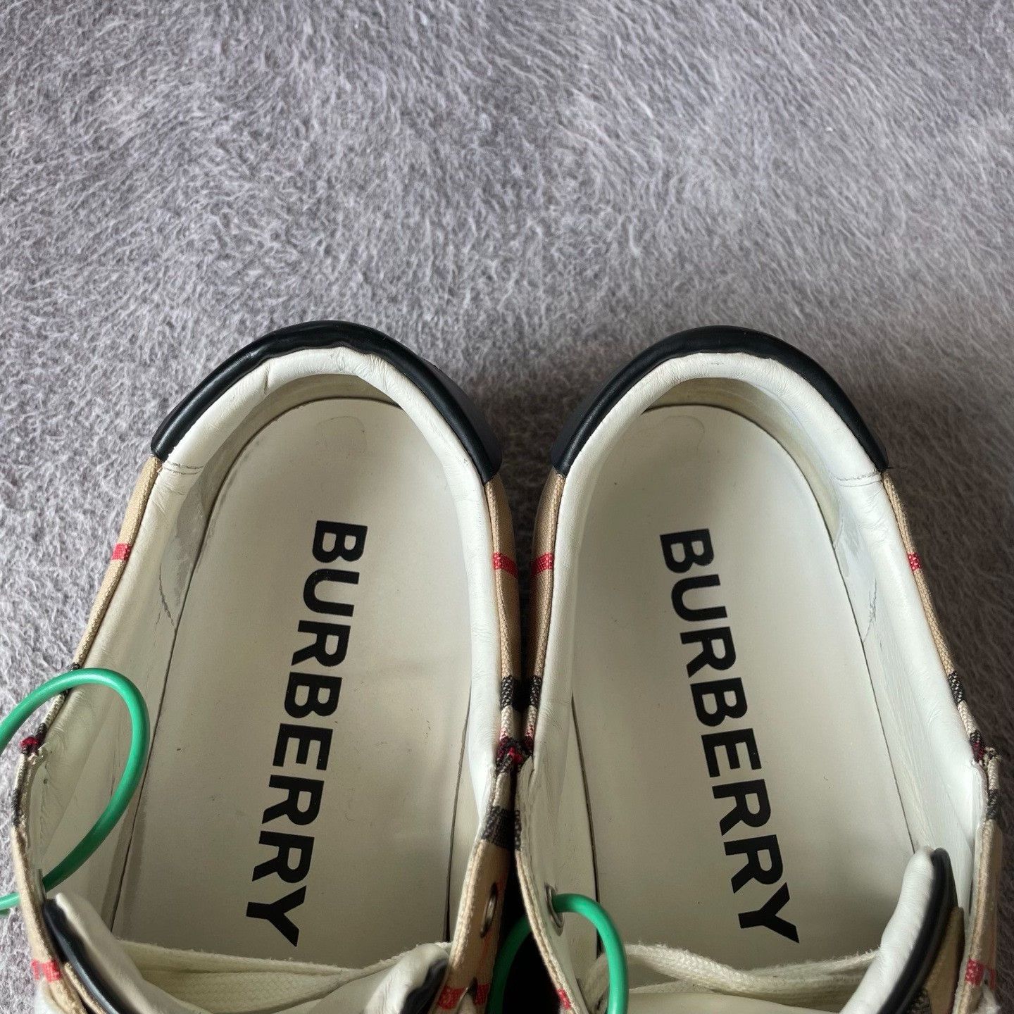 Burberry Burberry Plaid Beige Lowtop Sneakers 46 Men Size US 12 / EU 45 - 8 Thumbnail