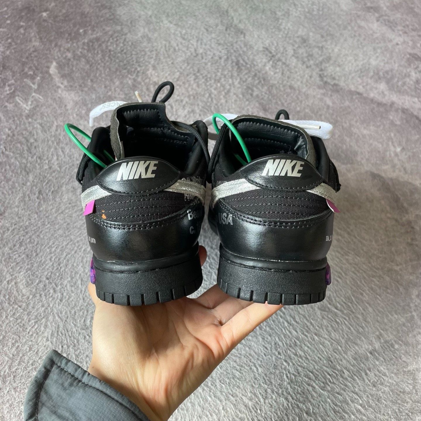 Off-White Off-White DUNK Black Lowtop Sneakers 41 Men Size US 8.5 / EU 41-42 - 3 Thumbnail