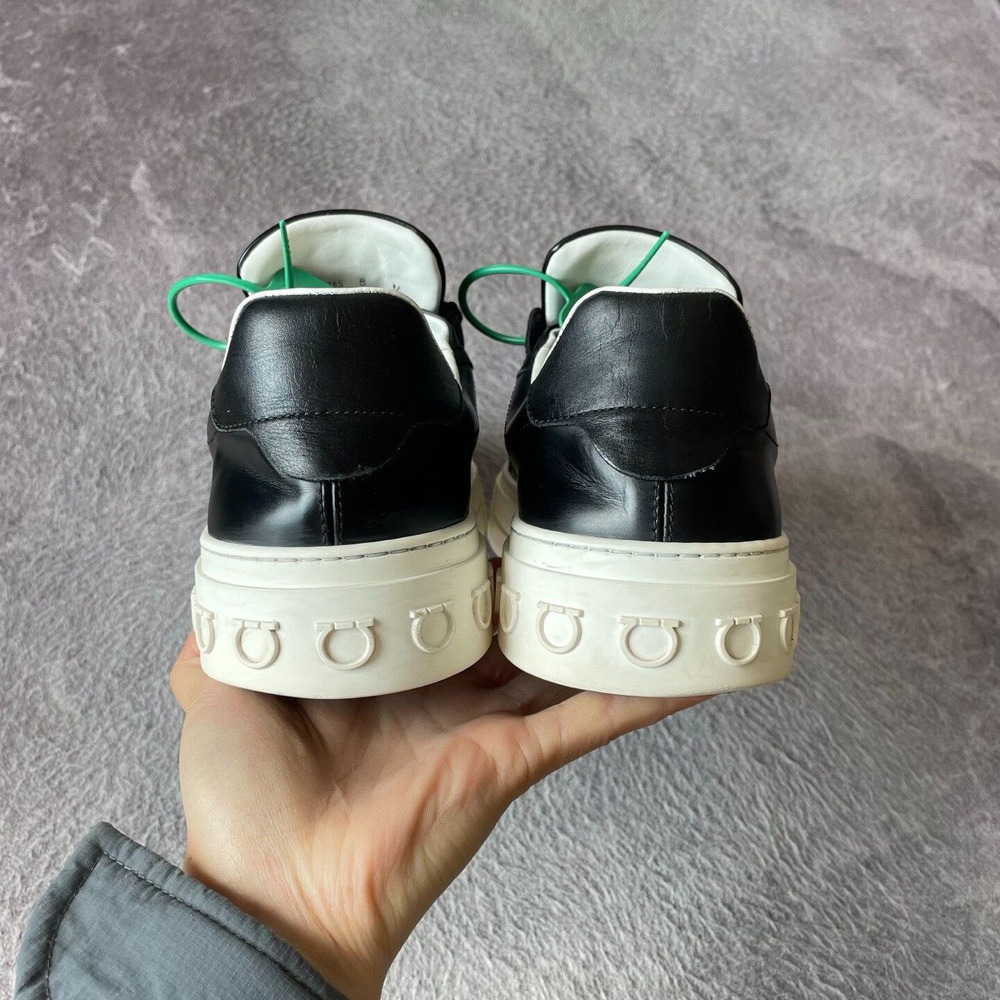 Salvatore Ferragamo Salvatore Ferragamo Leather Black Lowtop Sneakers 42 Men Size US 9 / EU 42 - 3 Thumbnail