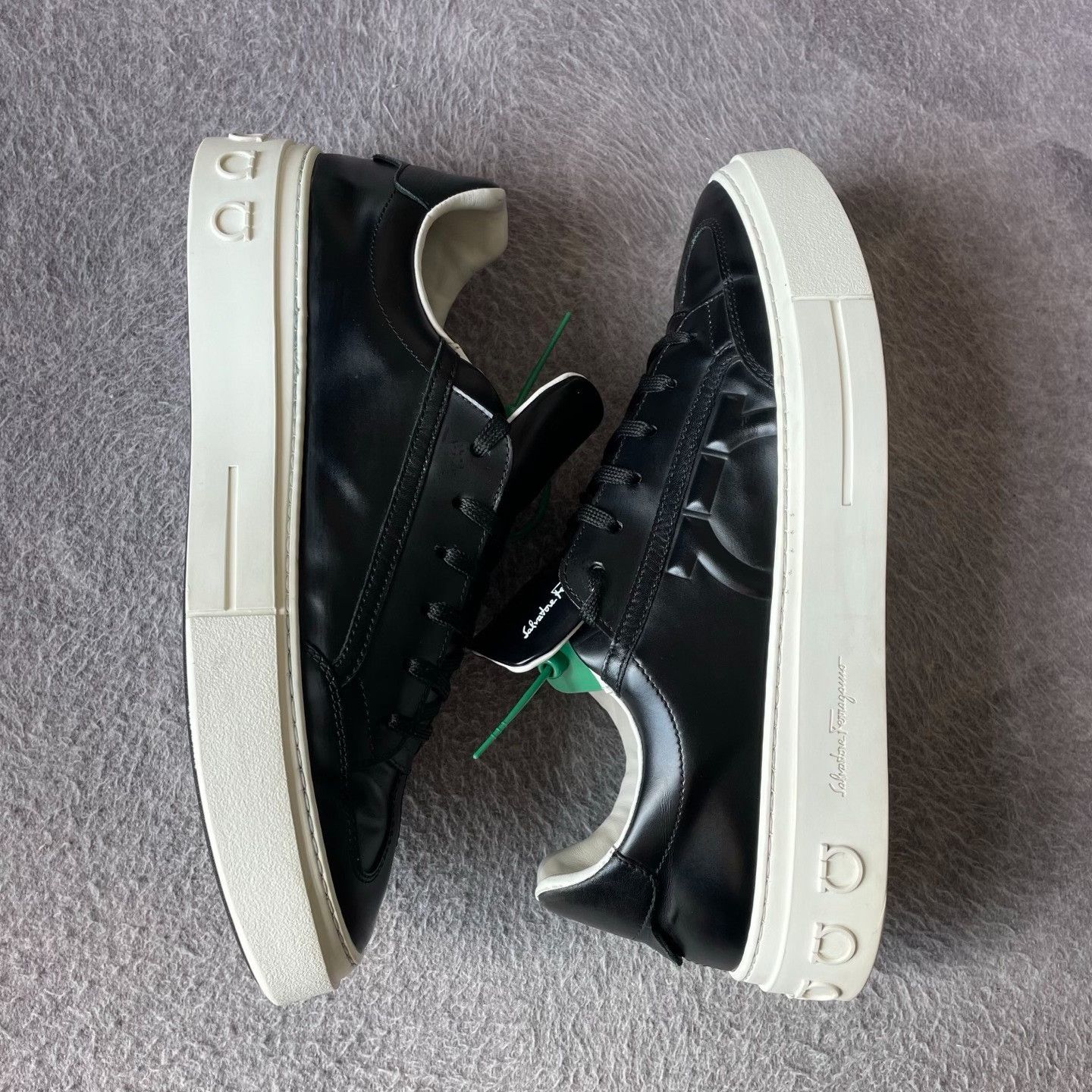Salvatore Ferragamo Salvatore Ferragamo Leather Black Lowtop Sneakers 42 Men Size US 9 / EU 42 - 7 Thumbnail