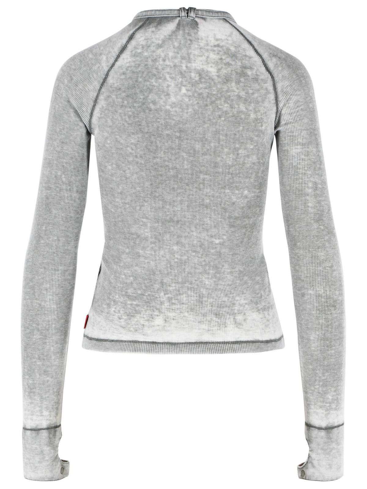 Diesel DIESEL 'Ecla' Sweater In Grey Polyester And Cotton Blend Size XS / US 0-2 / IT 36-38 - 3 Thumbnail