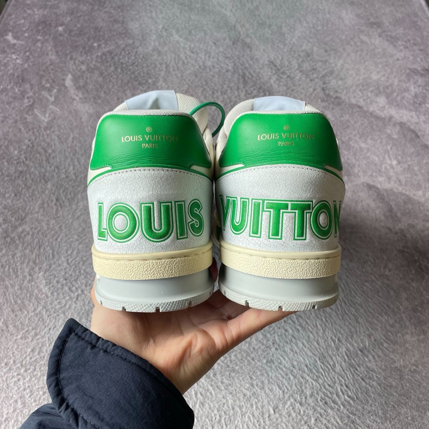 Louis Vuitton Louis Vuitton Training Green Lowtop Sneakers 44 Men Size US 10.5 / EU 43-44 - 3 Thumbnail