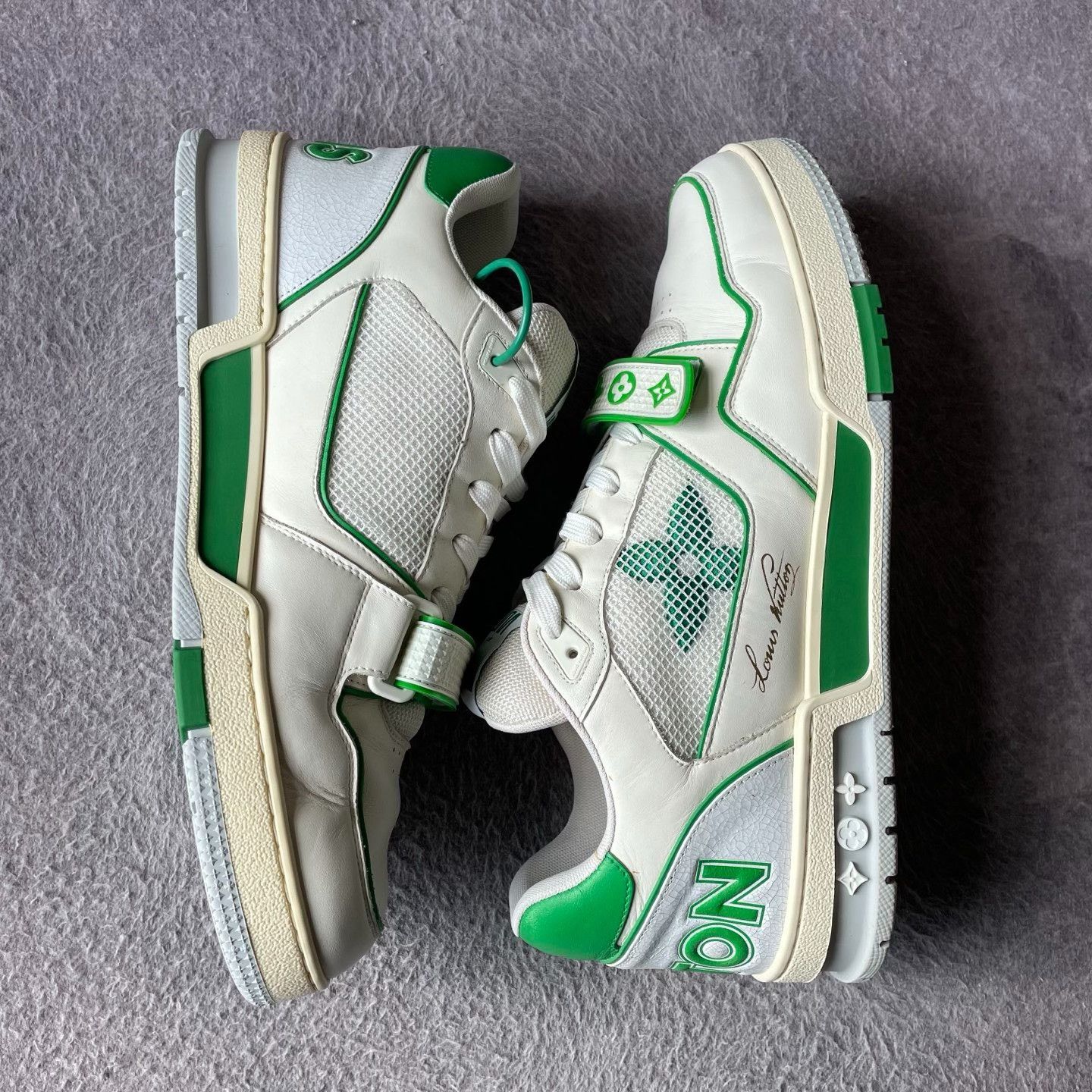 Louis Vuitton Louis Vuitton Training Green Lowtop Sneakers 44 Men Size US 10.5 / EU 43-44 - 7 Thumbnail