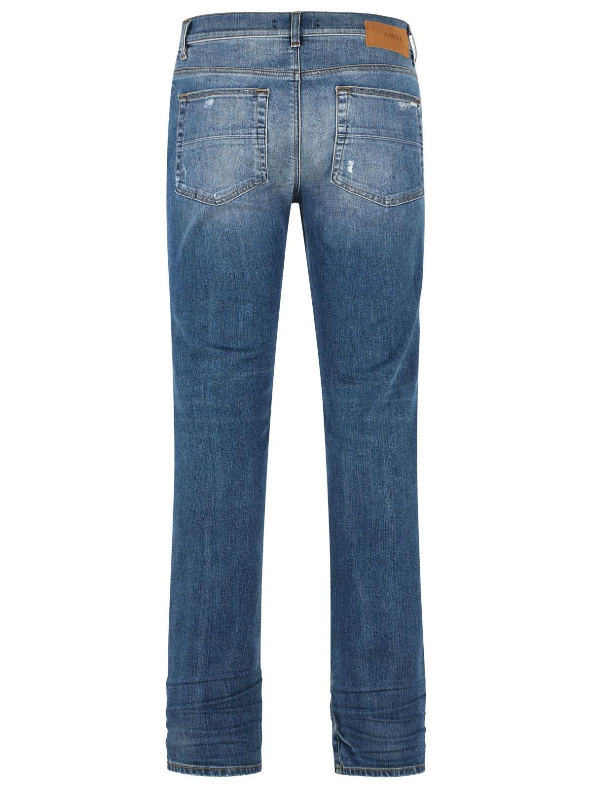 Amiri AMIRI 'Stack' Blue Cotton Jeans Size US 32 / EU 48 - 3 Thumbnail