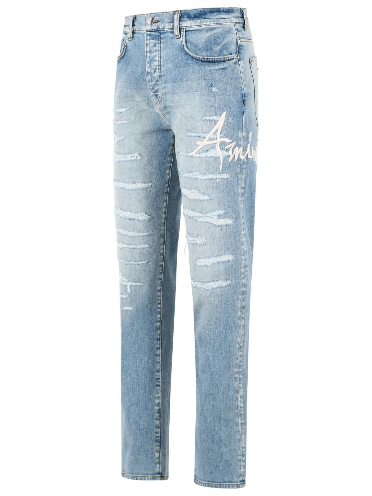 Amiri AMIRI 'Slim' Light Blue Cotton Jeans Size US 32 / EU 48 - 2 Thumbnail
