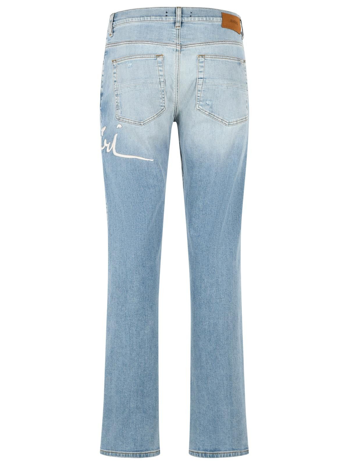 Amiri AMIRI 'Slim' Light Blue Cotton Jeans Size US 32 / EU 48 - 3 Thumbnail