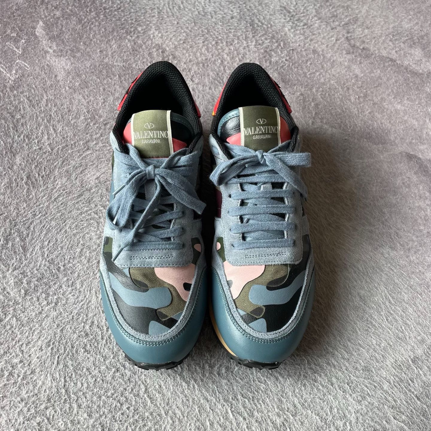 Valentino Valentino Camo Black Lowtop Sneakers 39 Men Size US 6.5 / EU 39-40 - 2 Thumbnail