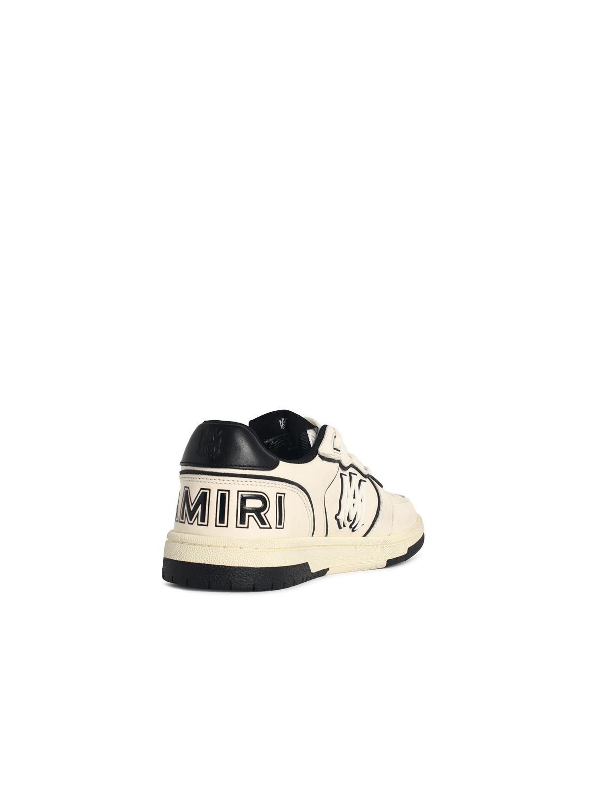 Amiri AMIRI 'Newport' Ivory White Leather Blend Sneakers Size US 8 / EU 41 - 3 Thumbnail