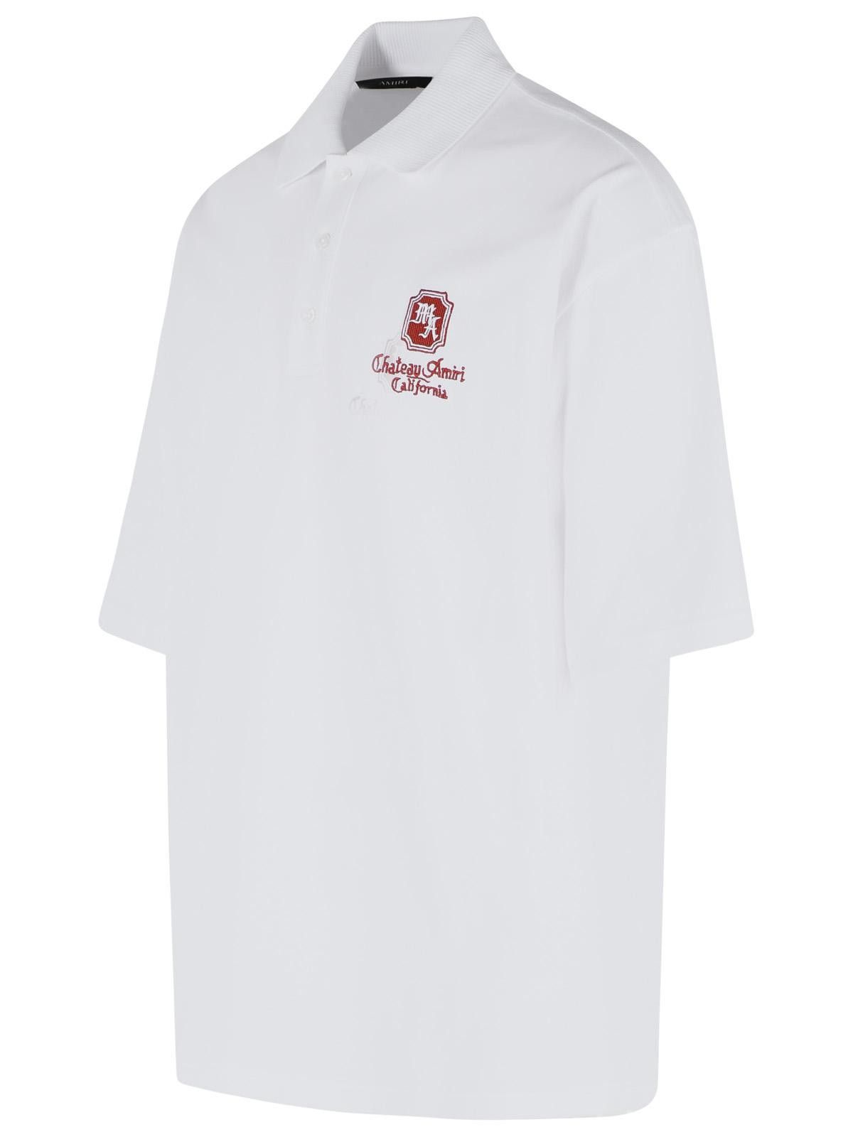 Amiri AMIRI White Cotton Polo Shirt Size US M / EU 48-50 / 2 - 2 Thumbnail