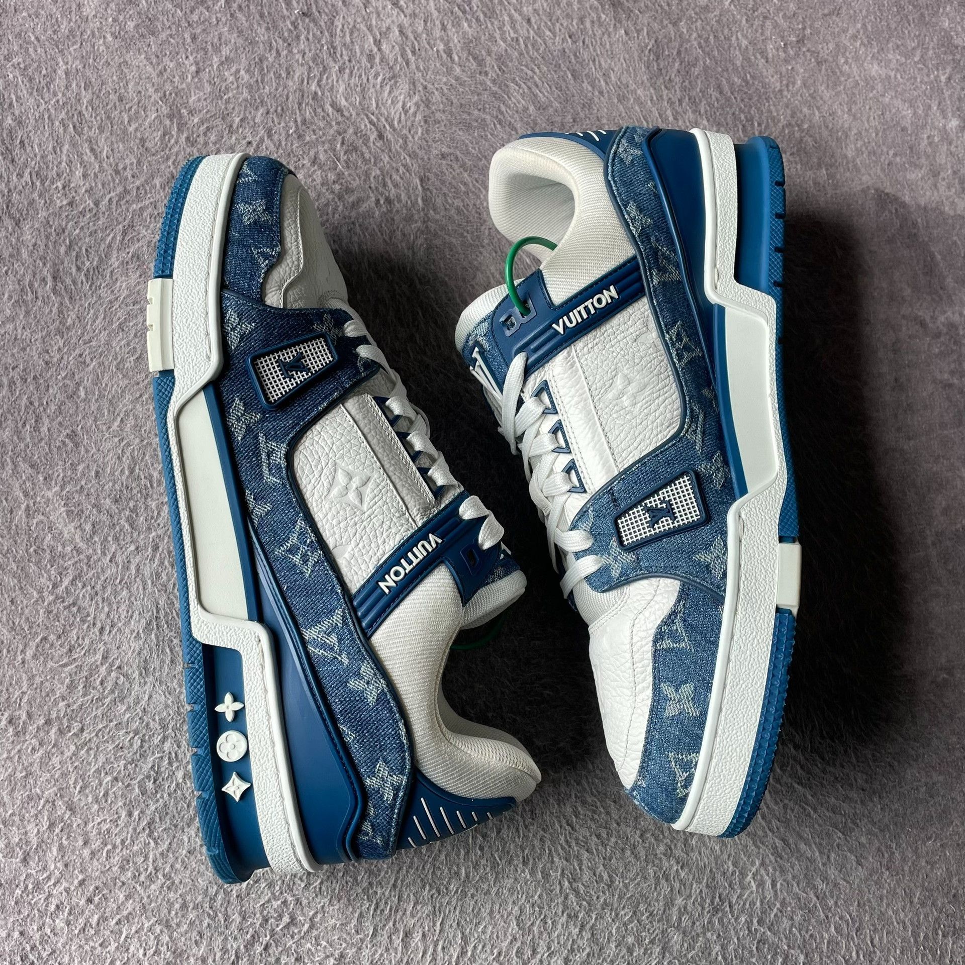 Louis Vuitton Louis Vuitton Training Denim Blue Lowtop Sneakers 43 Men Size US 10 / EU 43 - 7 Thumbnail