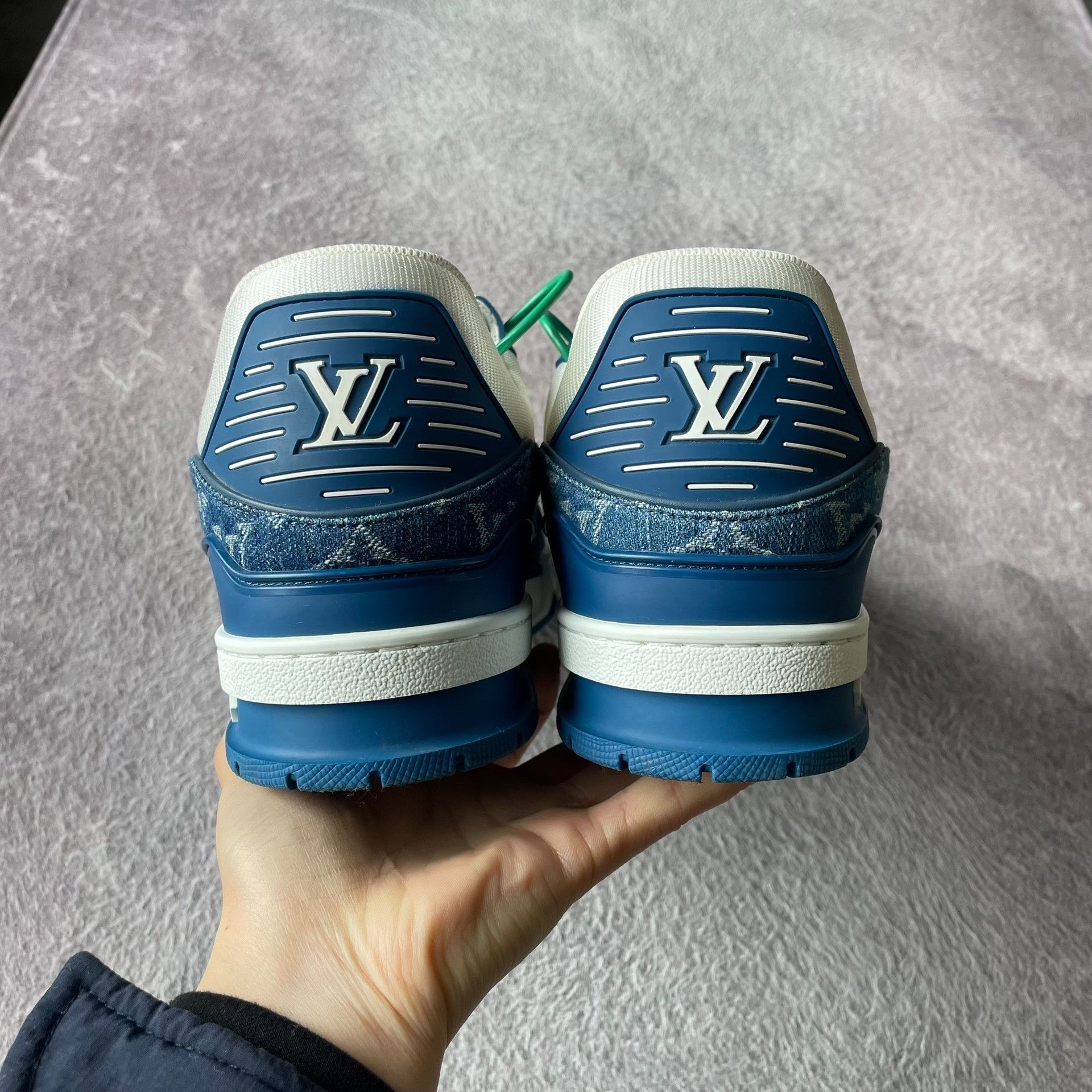 Louis Vuitton Louis Vuitton Training Denim Blue Lowtop Sneakers 43 Men Size US 10 / EU 43 - 3 Thumbnail