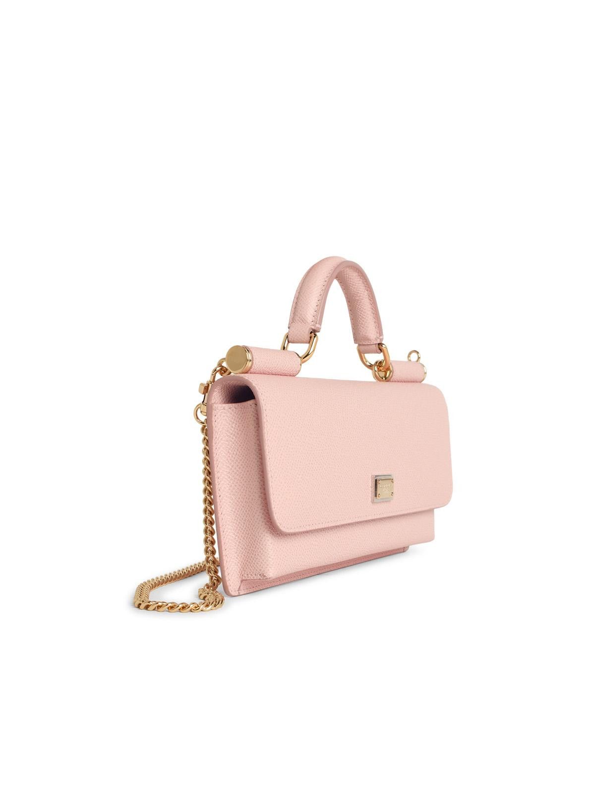 Dolce & Gabbana DOLCE & GABBANA Mini 'Bag' Calf Leather 'Dauphine' Pink Size ONE SIZE - 2 Thumbnail