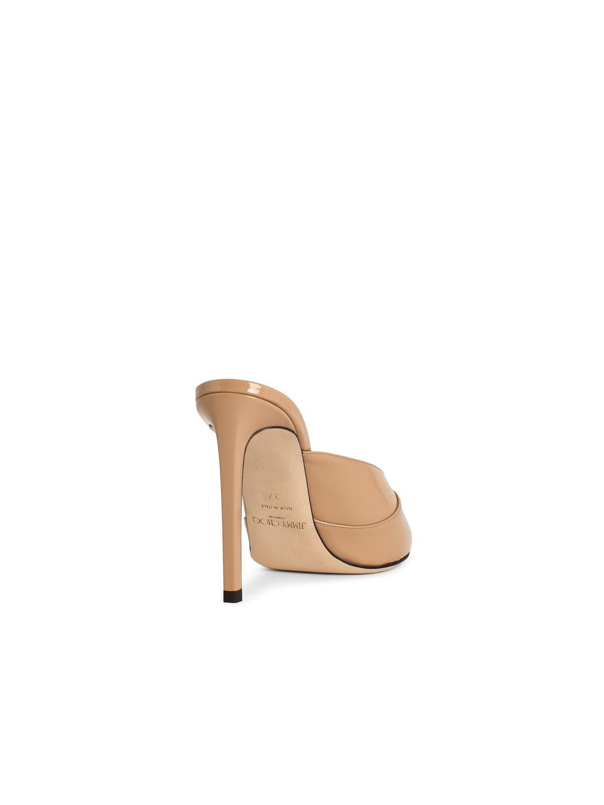 Jimmy Choo JIMMY CHOO 'Brigitte' Leather Mules Nude 'Chai' Size US 10 / IT 40 - 3 Thumbnail
