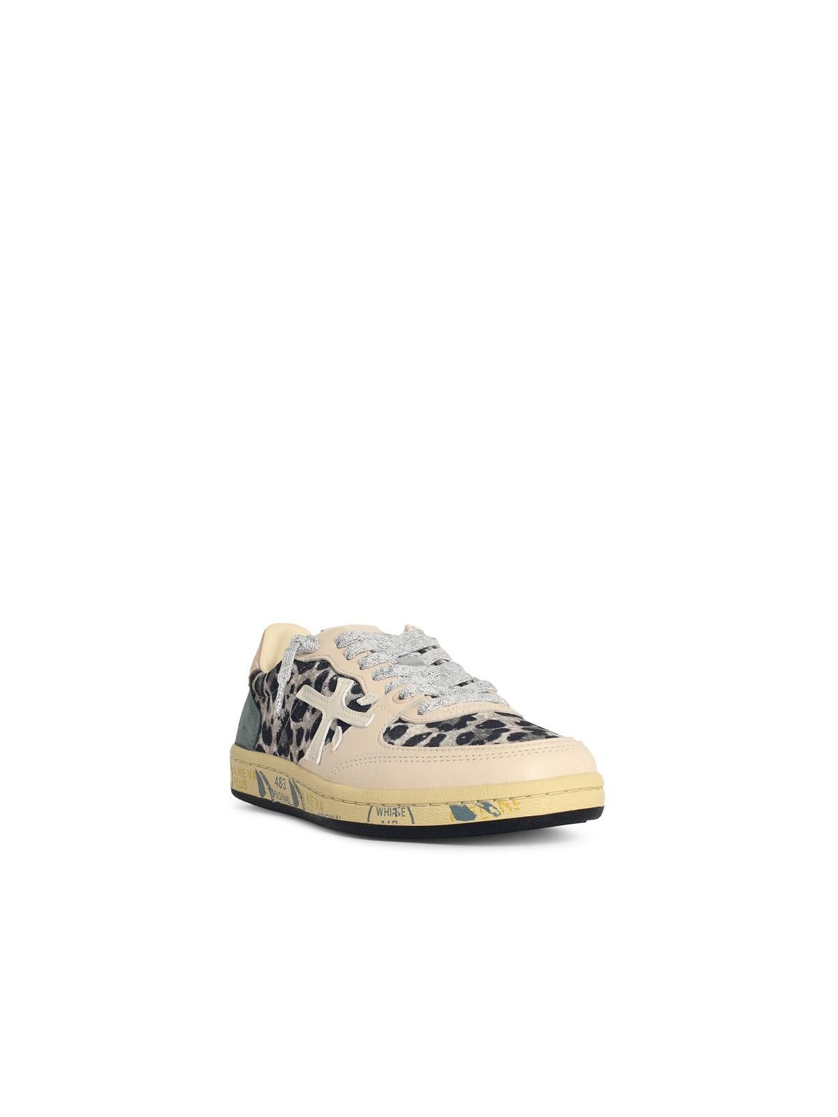 Premiata PREMIATA 'Basket Clad' Leopard Print Leather Blend Sneakers Size US 8 / IT 38 - 2 Thumbnail