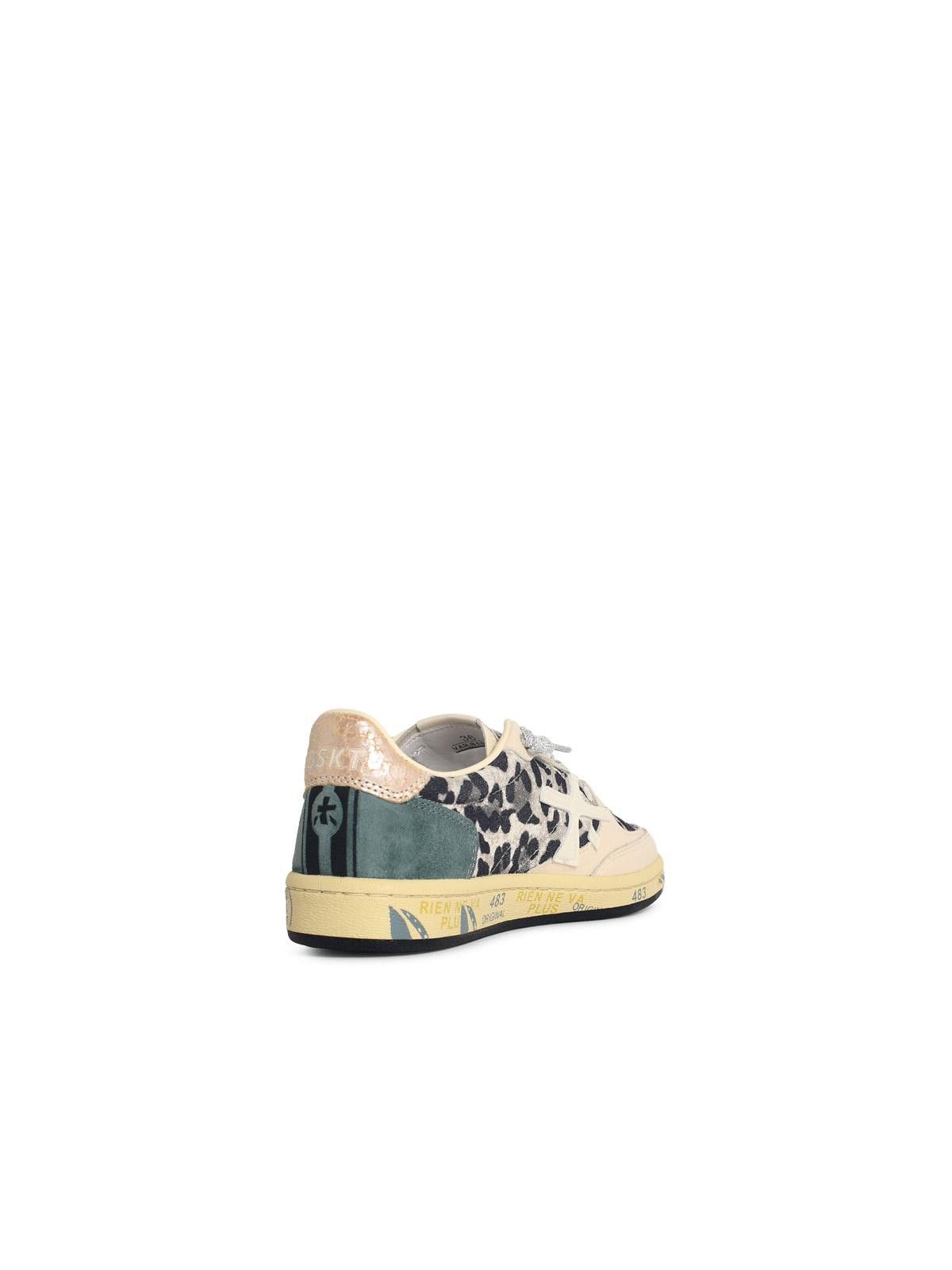 Premiata PREMIATA 'Basket Clad' Leopard Print Leather Blend Sneakers Size US 8 / IT 38 - 3 Thumbnail