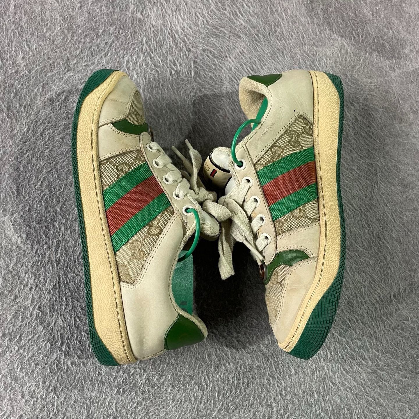 Gucci Gucci Green Lowtop Sneakers 35 Women Size US 5 / IT 35 - 7 Thumbnail