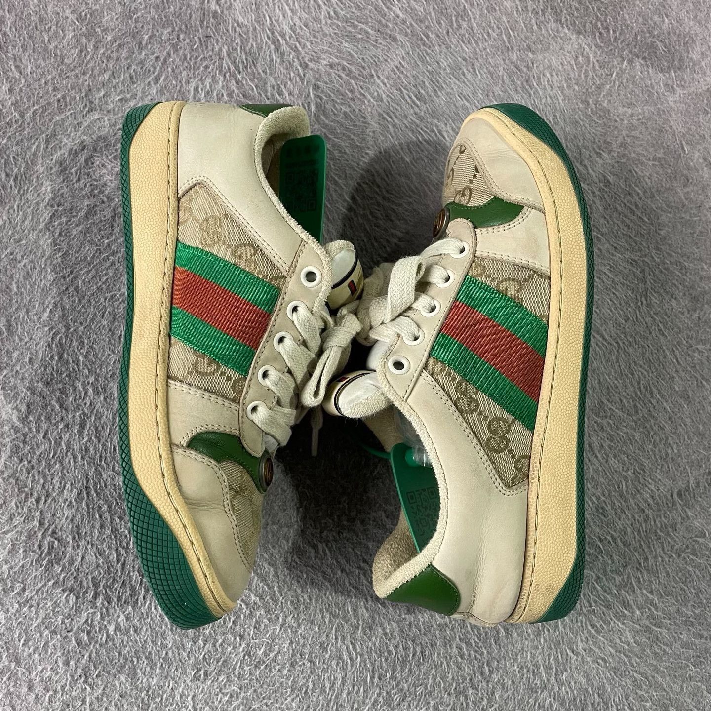 Gucci Gucci Green Lowtop Sneakers 35 Women Size US 5 / IT 35 - 8 Thumbnail