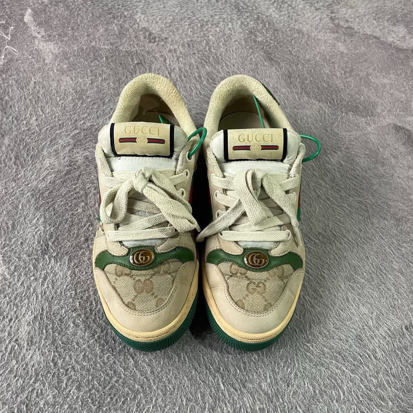 Gucci Gucci Green Lowtop Sneakers 35 Women Size US 5 / IT 35 - 2 Thumbnail