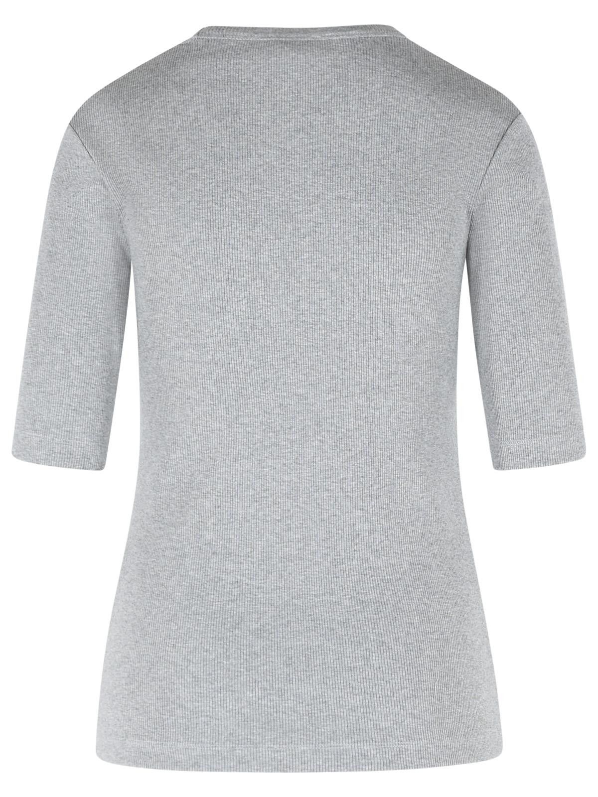 CLOSED CLOSED Gray Stretch Cotton T-Shirt Size S / US 4 / IT 40 - 3 Thumbnail