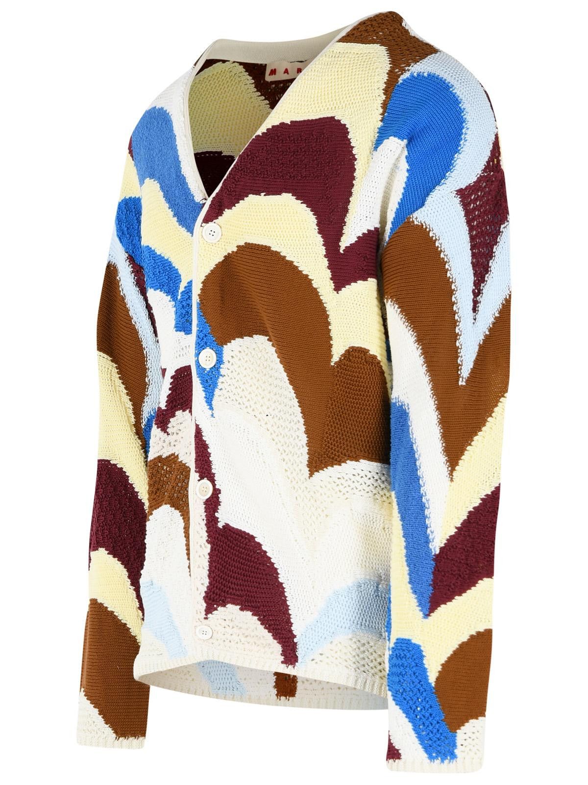Marni MARNI Multicolor Cotton Cardigan Size US M / EU 48-50 / 2 - 2 Thumbnail