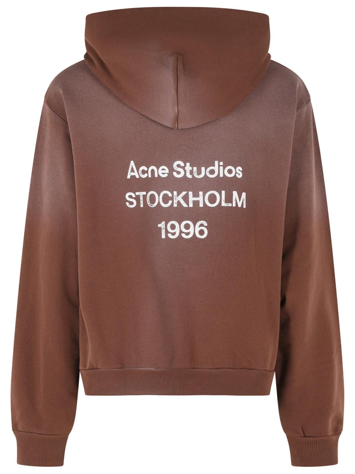 Acne Studios ACNE STUDIOS Brown Cotton Blend Sweatshirt Size US L / EU 52-54 / 3 - 3 Thumbnail