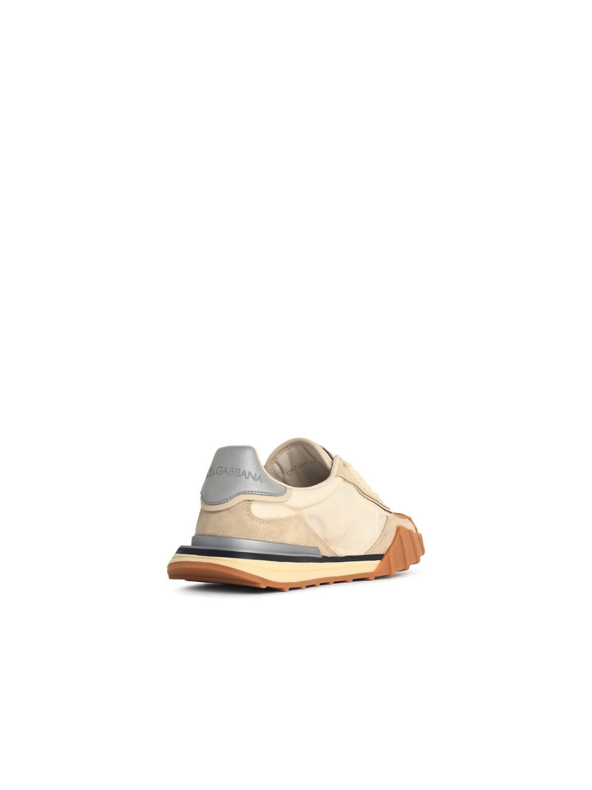Dolce & Gabbana DOLCE & GABBANA 'Dg Athletic' Beige Fabric And Leather Sneakers Size US 9 / IT 39 - 3 Thumbnail